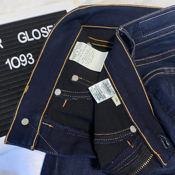 Rag & Bone High-rise Skinny Jeans. Bedford Wash. 24X30 - Picture 6 of 8